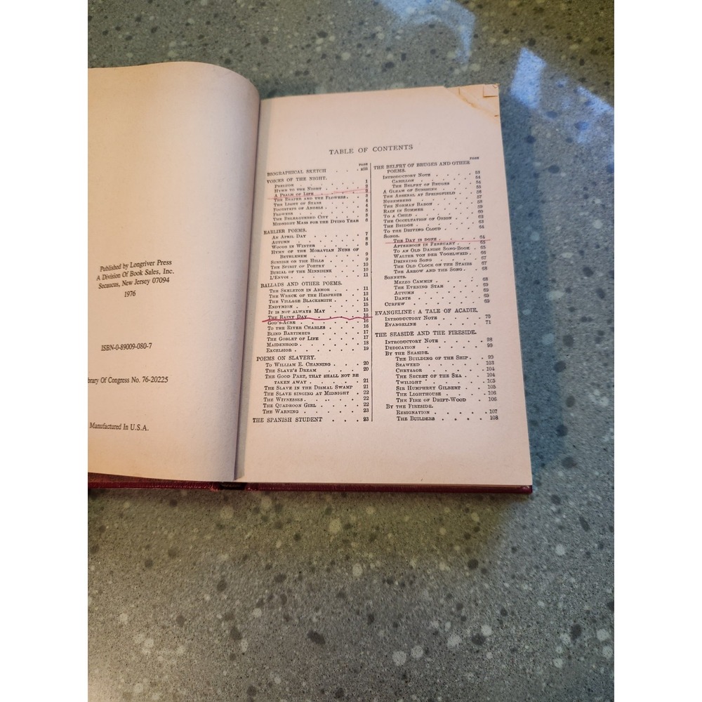 Poems Henry Wadsworth Longfellow Longriver Press 1976 - Picture 6 of 7